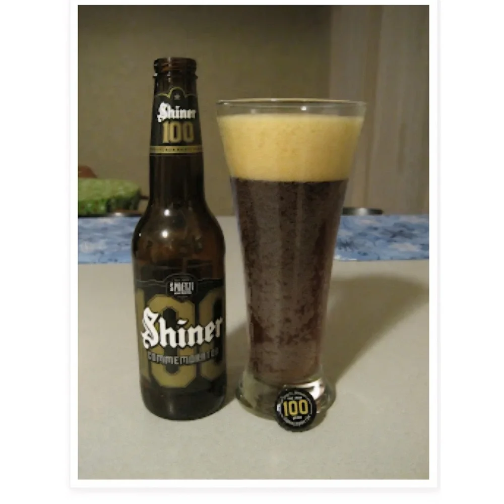 Shiner Beer Glasses 100 Commemorator Centennial  Retired Brew Rare Man Cave Read